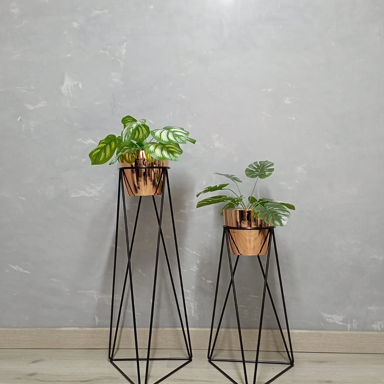 Set Base Acamar Negra Con Matero Metalizado 1