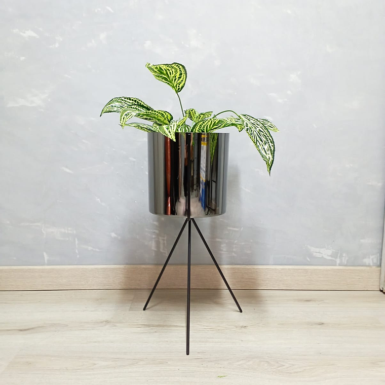 Base Diorita 50 cm Con Matero Metalizado 2