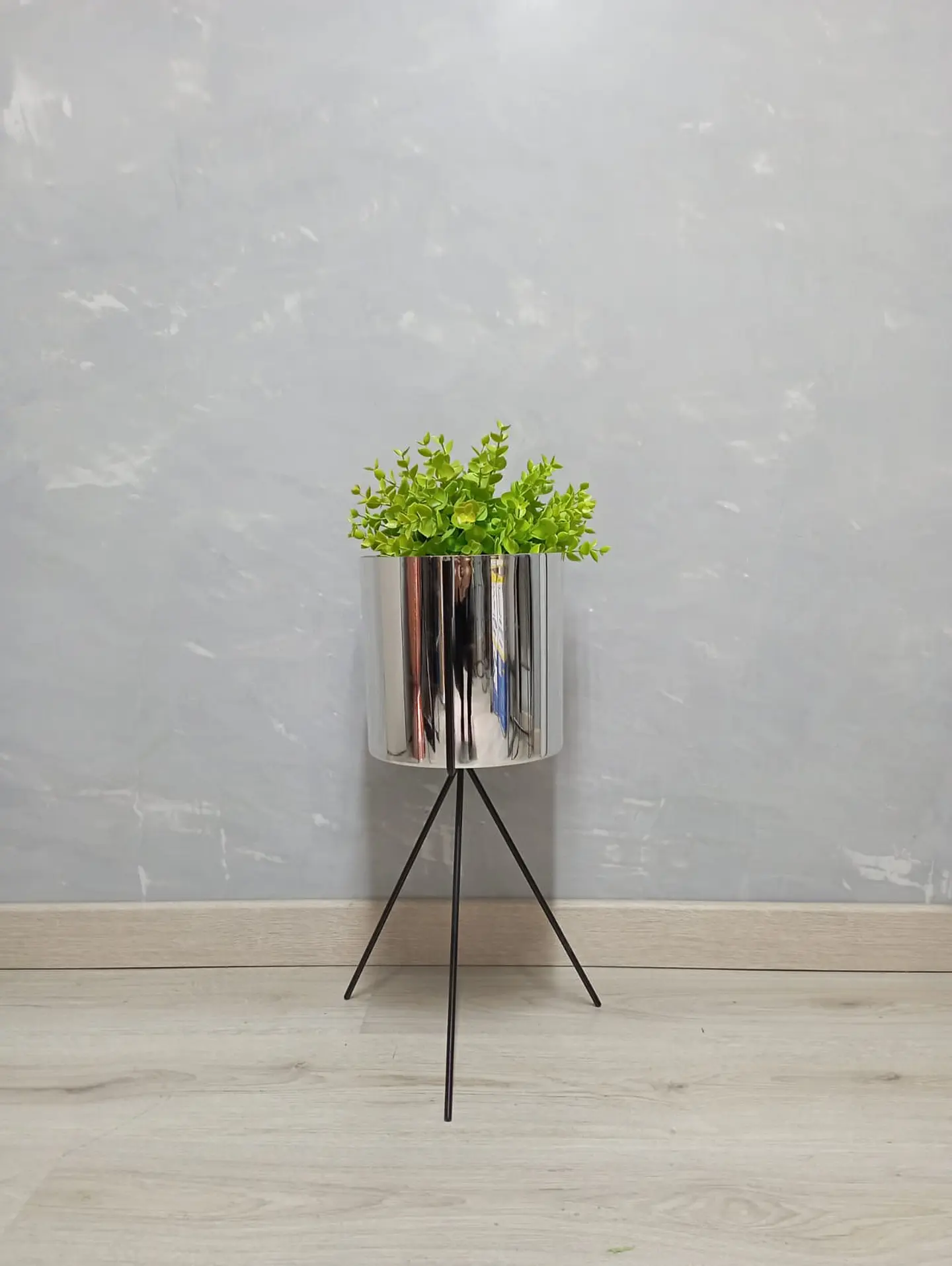 Base Diorita 50 cm Con Matero Metalizado 4