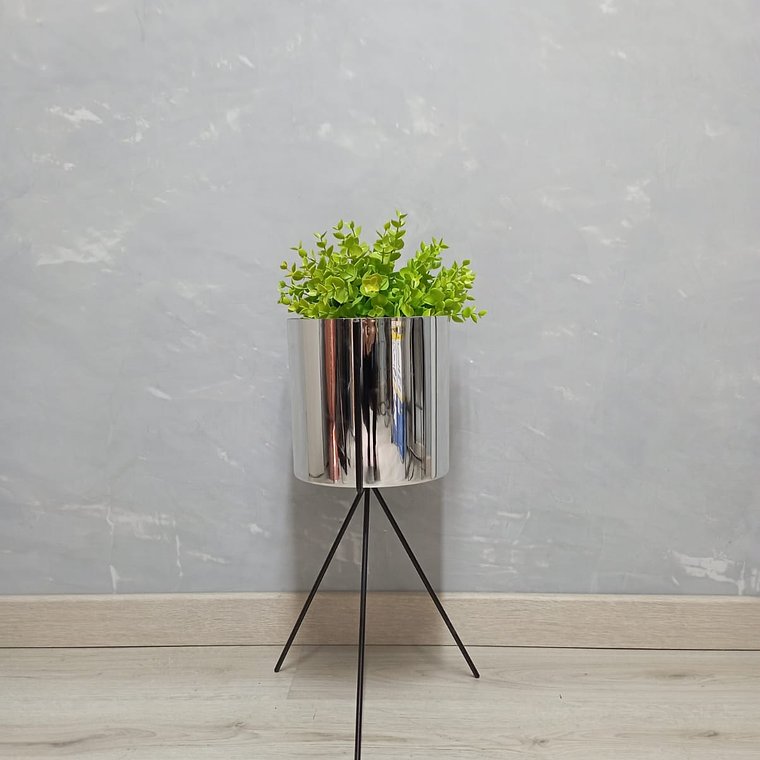 Base Diorita 50 cm Con Matero Metalizado 4