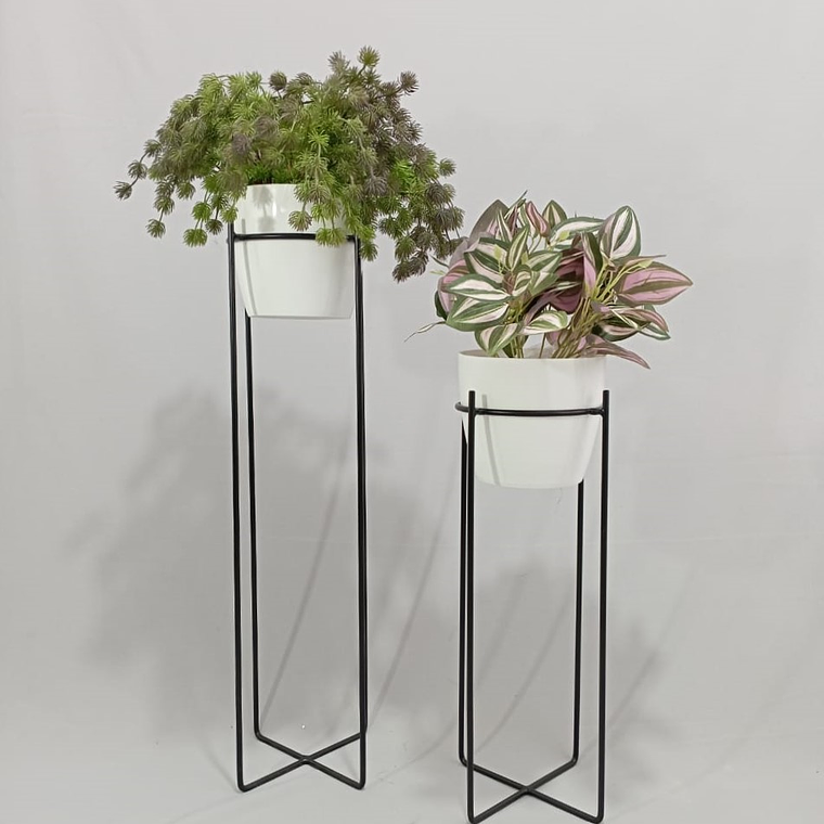 Set Base Celeste Con Matero Plástico 1