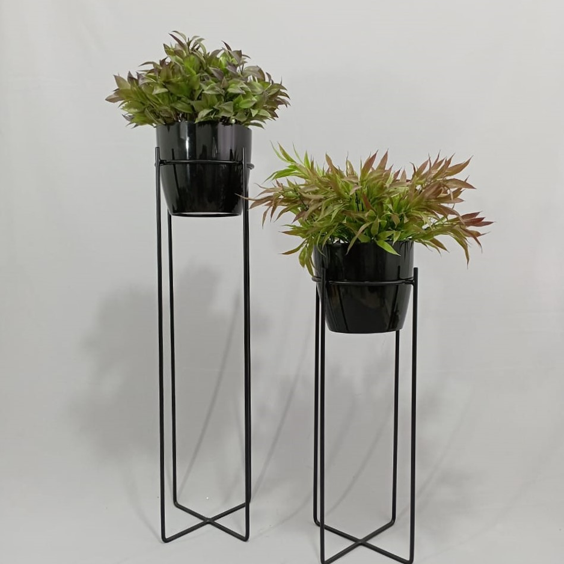 Set Base Celeste Con Matero Plástico 2