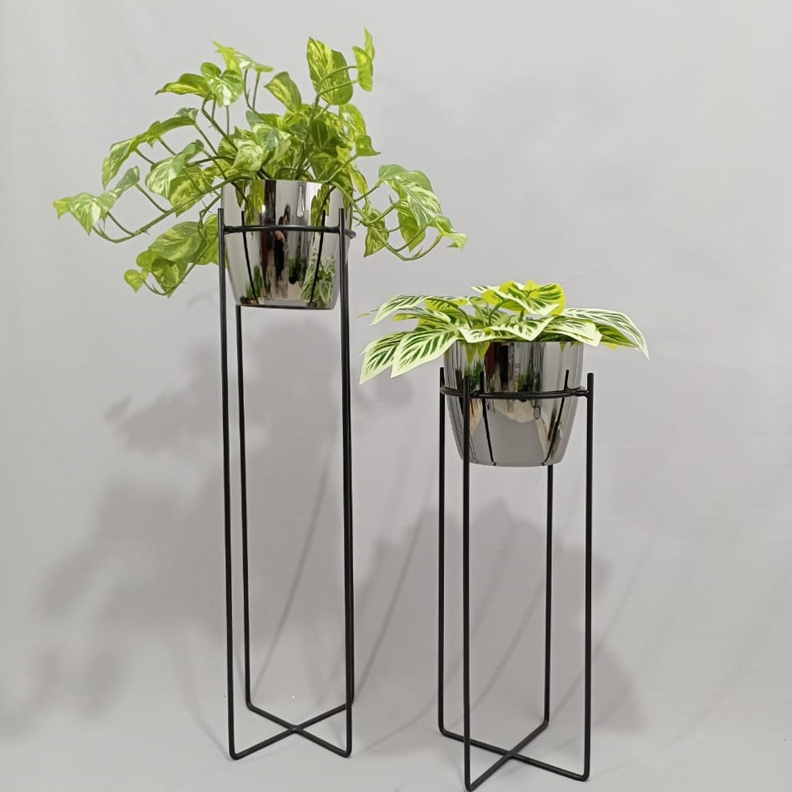 Set Base Celeste Con Matero Metalizado 3