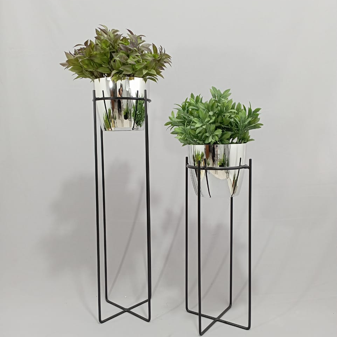 Set Base Celeste Con Matero Metalizado 4