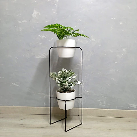 Soporte para Plantas Baham - Diseño Geométrico Personalizable (Envío Ciudades Principales)