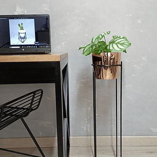 Base Celeste 70cm Con Matero Metalizado