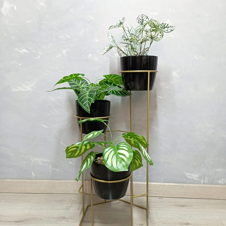 Base Dumar con 3 Materos Plásticos 8