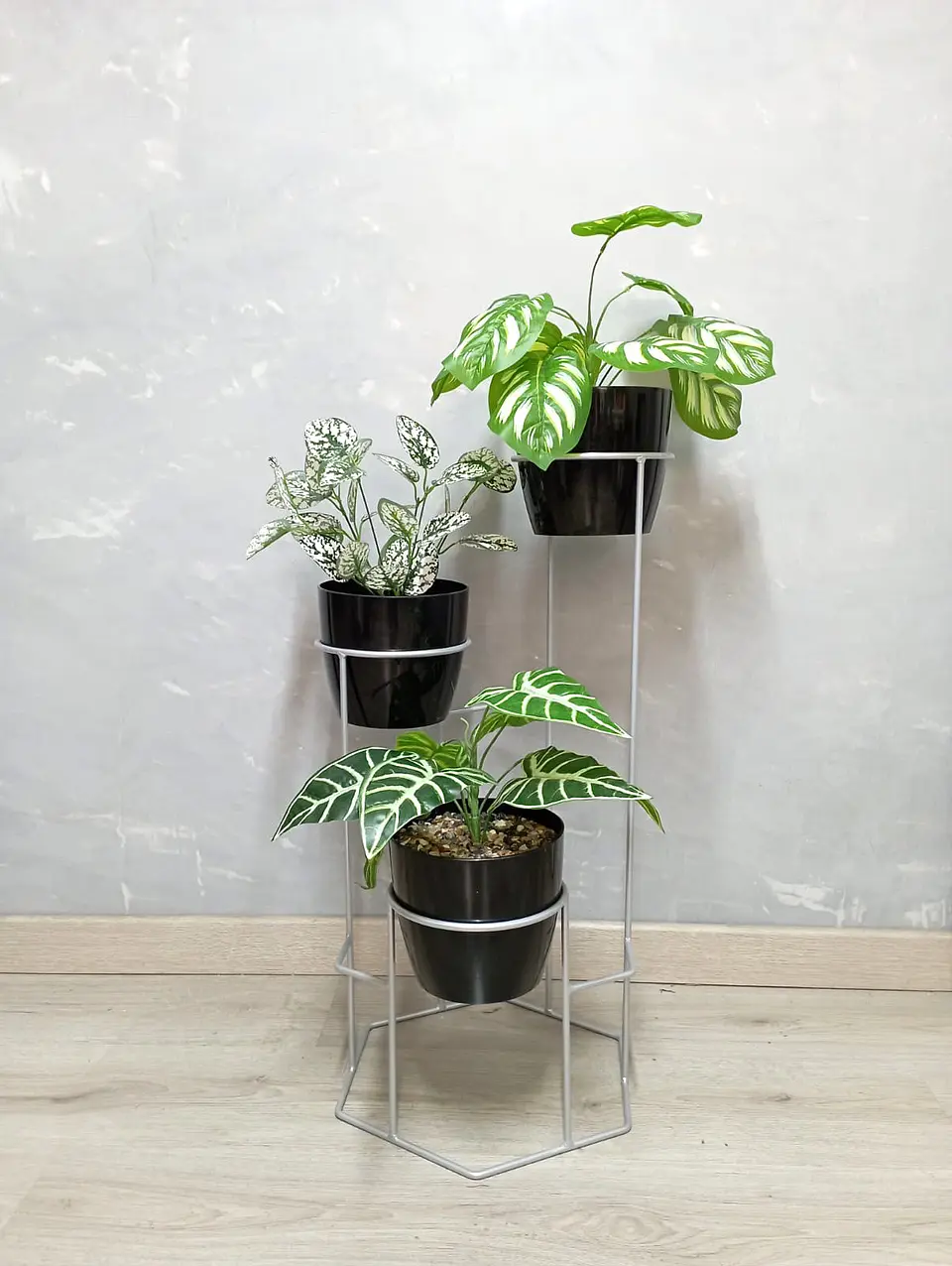 Soporte para Plantas Dumar de 3 Niveles - Incluye Materas 10