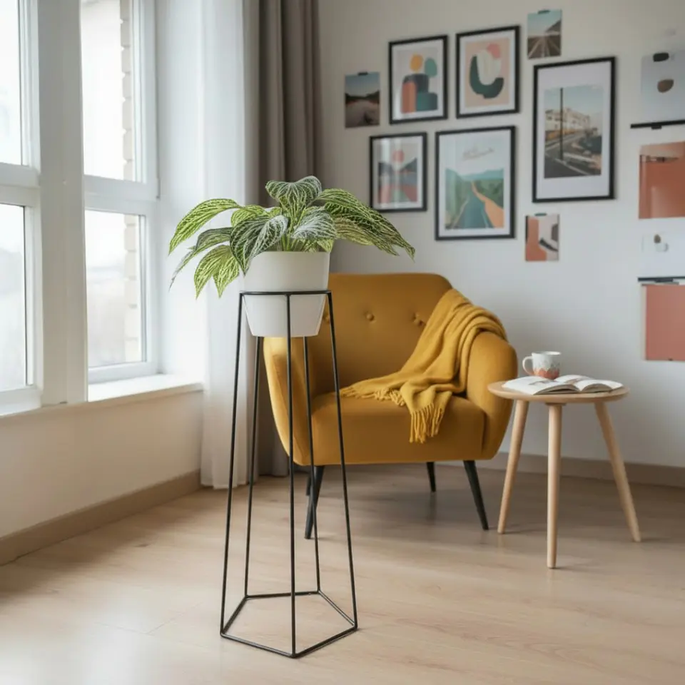 Soporte para Plantas Cetus 70 cm - Estilo Moderno y Minimalista (Incluye Matera) 1