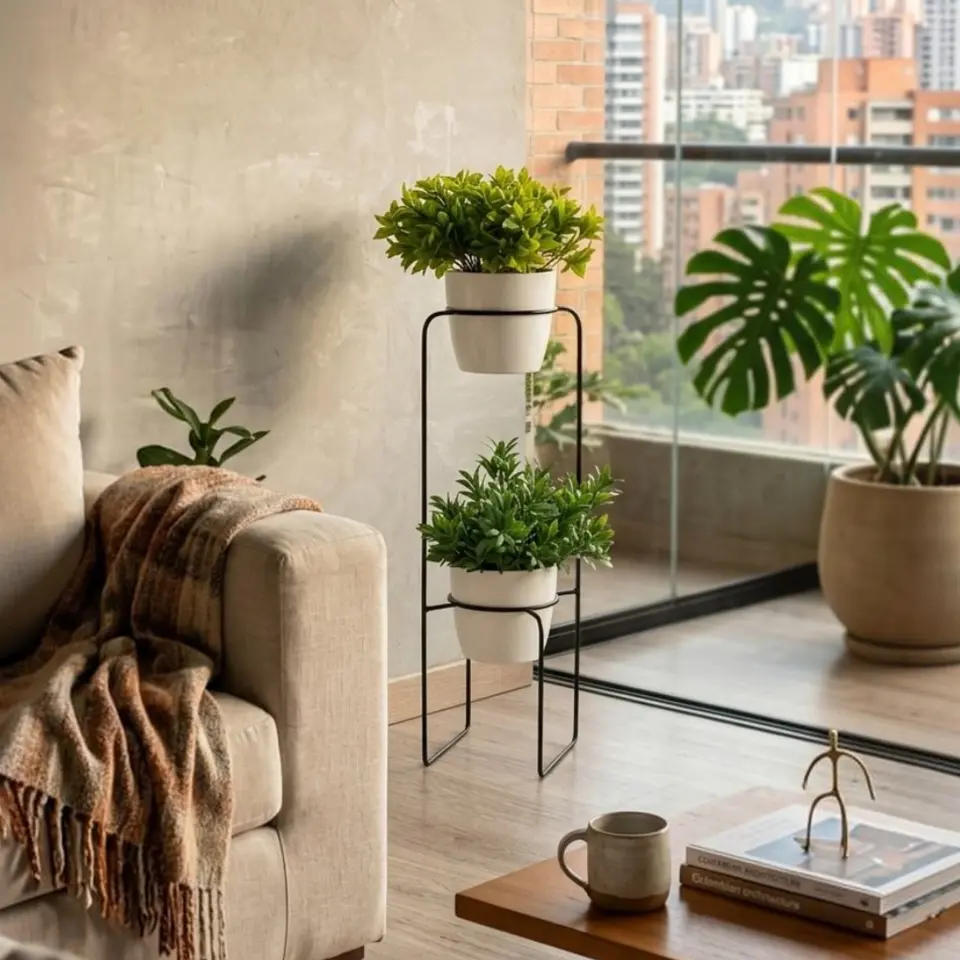 Soporte para Plantas Baham - Diseño Geométrico Personalizable (Envío Ciudades Principales) 1