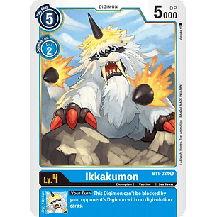 [BT1-034] [Ikkakumon] [Digimon] [Rare] [Normal Art] [No Foil]