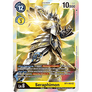 [BT1-063] [Seraphimon] [Digimon] [Super Rare] [Normal Art] [Foil]