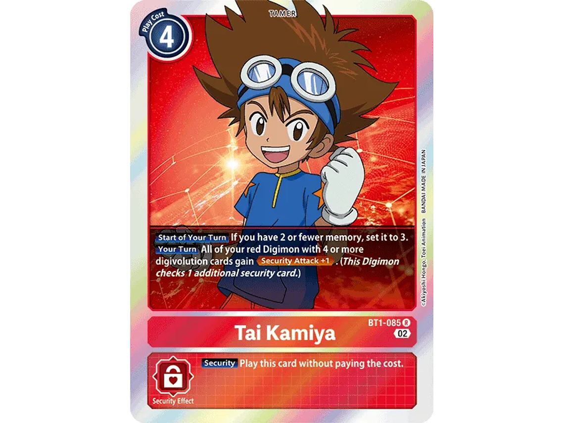 [BT1-085] [Tai Kamiiya] [Tamer] [Rare] [Normal Art] [Foil] 1