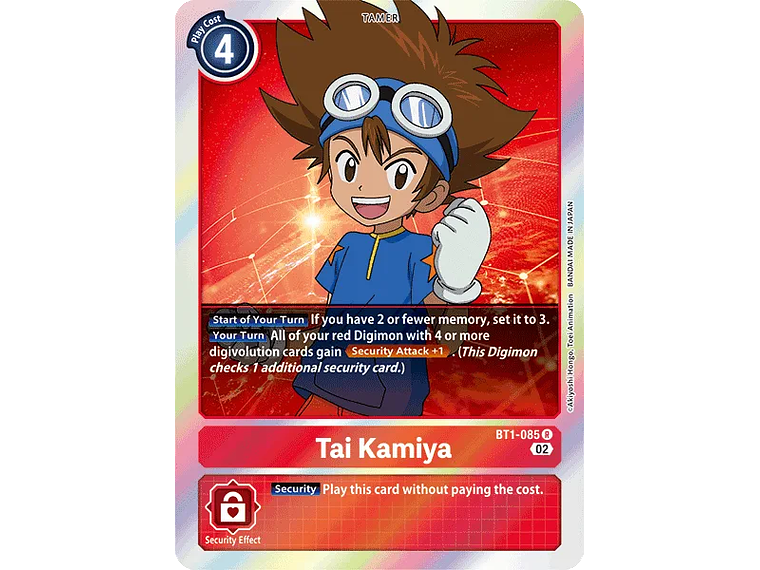 [BT1-085] [Tai Kamiiya] [Tamer] [Rare] [Normal Art] [Foil] 1