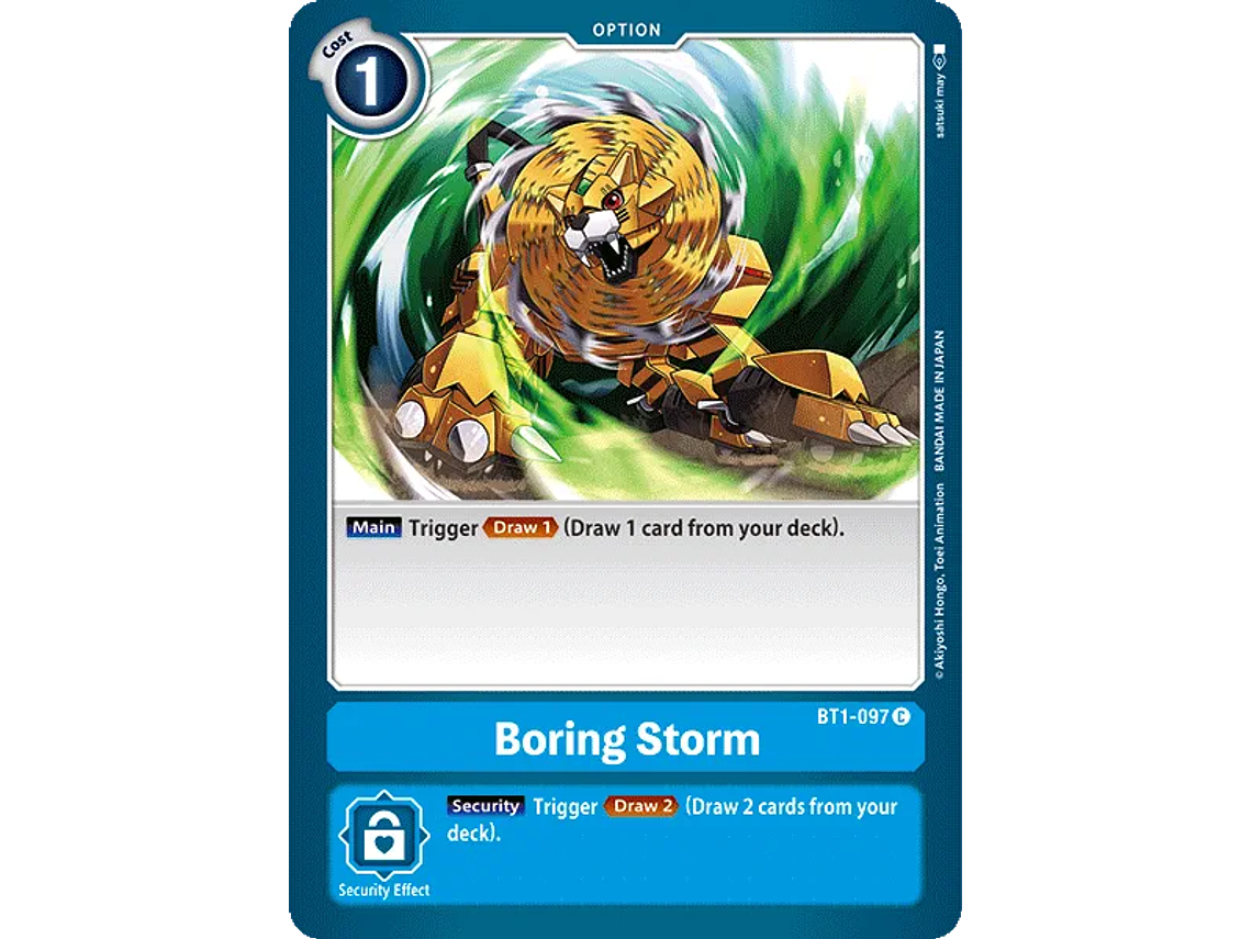 [BT1-097] [Boring Storm] [Option] [Common] [Normal Art] [No Foil] 1