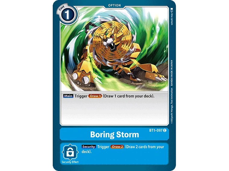 [BT1-097] [Boring Storm] [Option] [Common] [Normal Art] [No Foil] 1