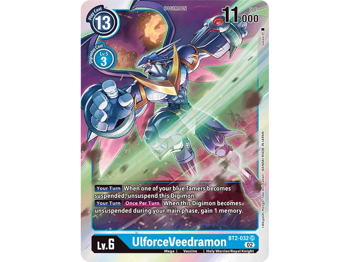 [BT2-032] [UlforceVeedramon] [Digimon] [Super Rare] [Alternative Art] [Textured] 1