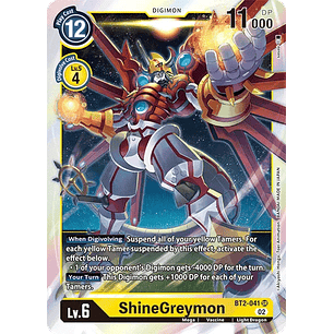 [BT2-041] [ShineGreymon] [Digimon] [Super Rare] [Normal Art] [Foil]