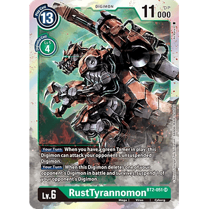 [BT2-051] [RustTyrannomon] [Digimon] [Super Rare] [Normal Art] [Foil]