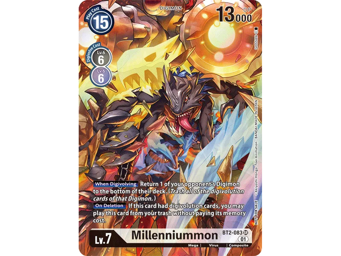 [BT2-083] [Millenniummon] [Digimon] [Super Rare] [Alternative Art] [Foil] 1