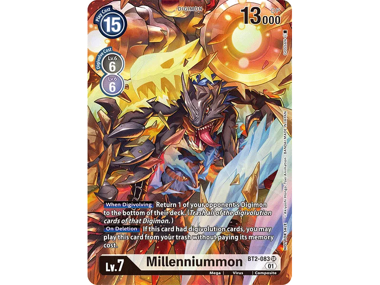 [BT2-083] [Millenniummon] [Digimon] [Super Rare] [Alternative Art] [Foil] 1