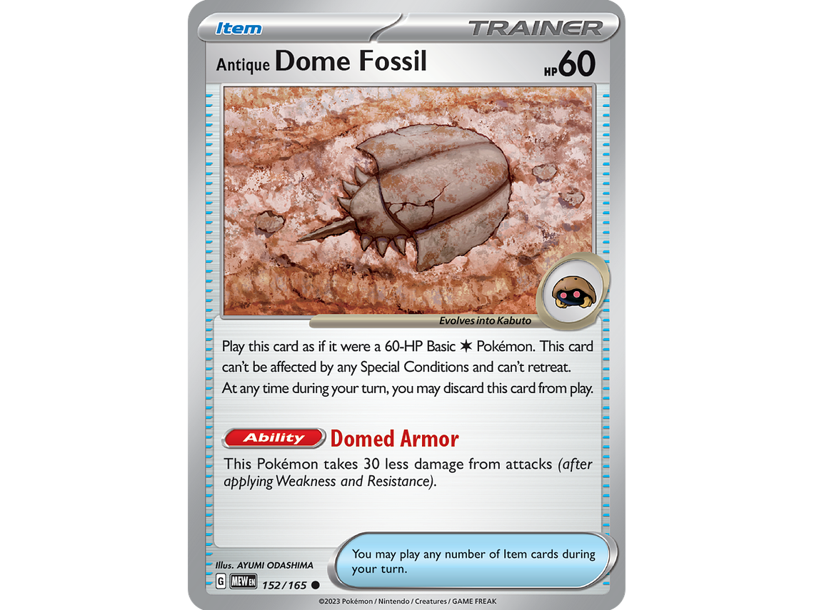 [152/165] [Antique Dome Fossil] [MEW] 2