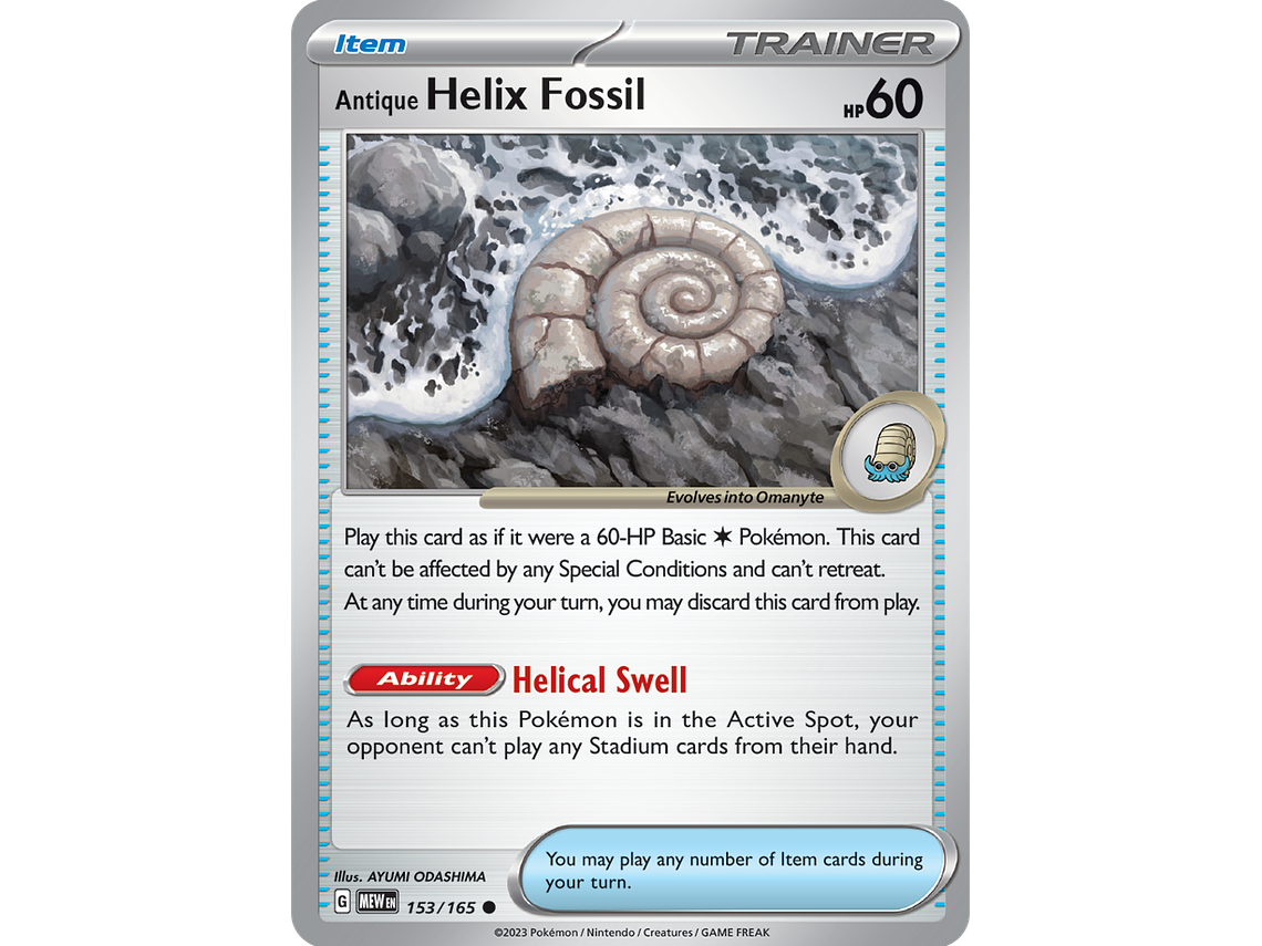 [153/165] [Antique Helix Fossil] [MEW] 2