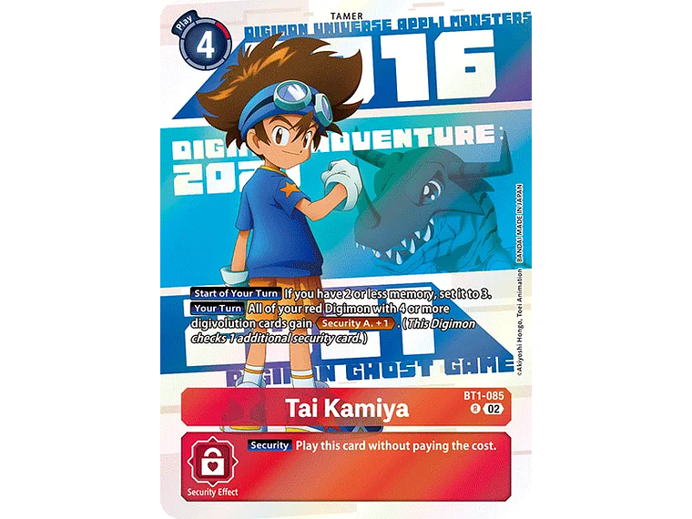 [BT1-085] [Tai Kamiya] [Tamer] [Rare] [Alternative Art] [Foil] 1