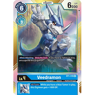 [BT1-115] [Veedramon] [Digimon] [Secret Rare] [Normal Art] [Foil]