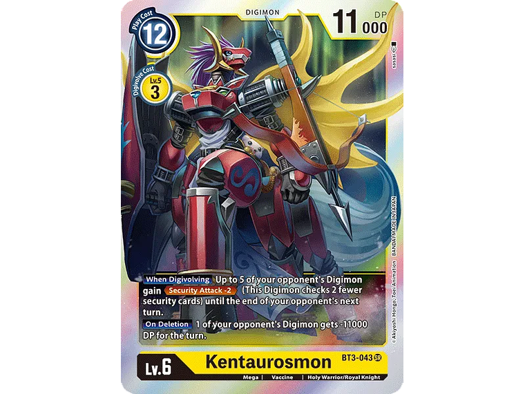 [BT3-043] [Kentaurosmon] [Digimon] [Super Rare] [Alternative Art] [Foil] 1
