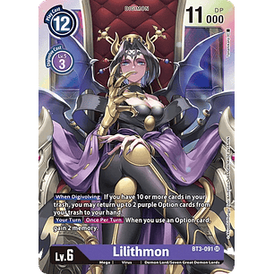 [BT3-091] [Lilithmon] [Digimon] [Super Rare] [Alternative Art] [Foil]