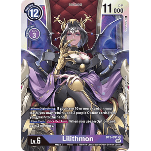 [BT3-091] [Lilithmon] [Digimon] [Super Rare] [Alternative Art] [Textured]