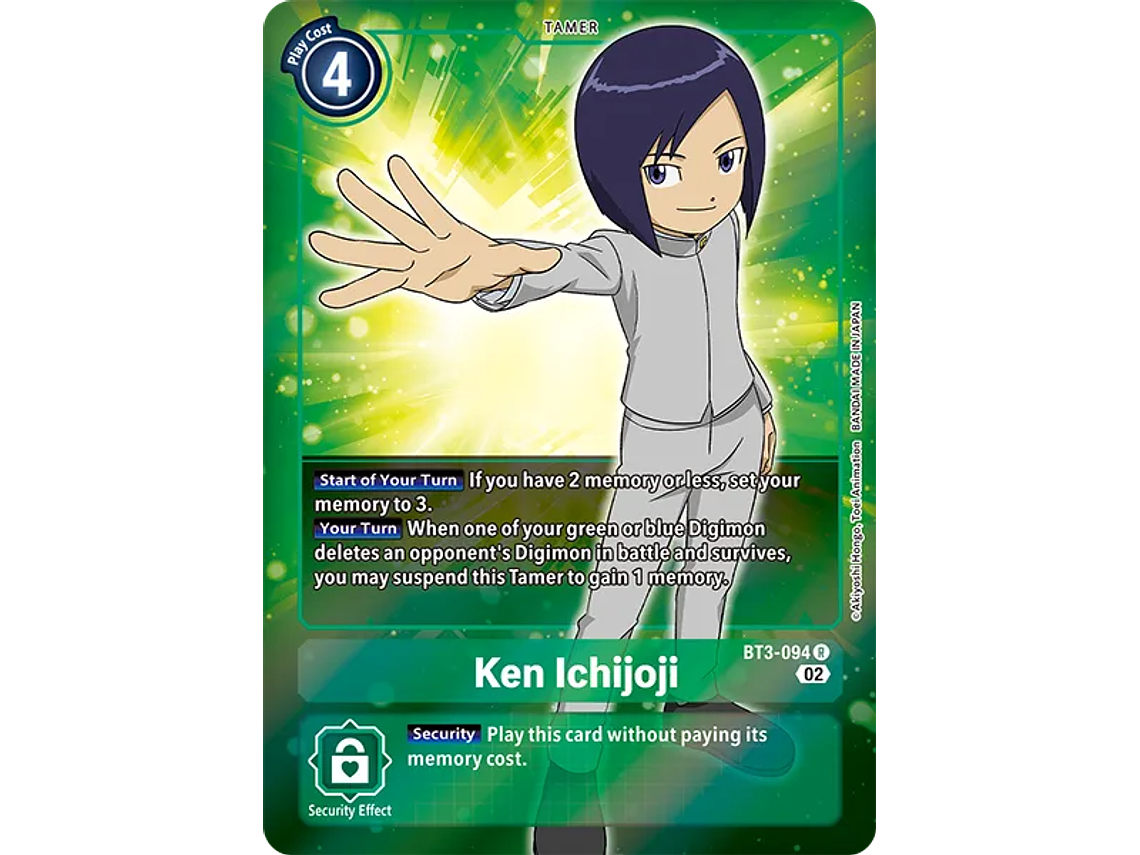 [BT3-094] [Ken Ichijoji] [Tamer] [Rare] [Full Art] [Textured] 1
