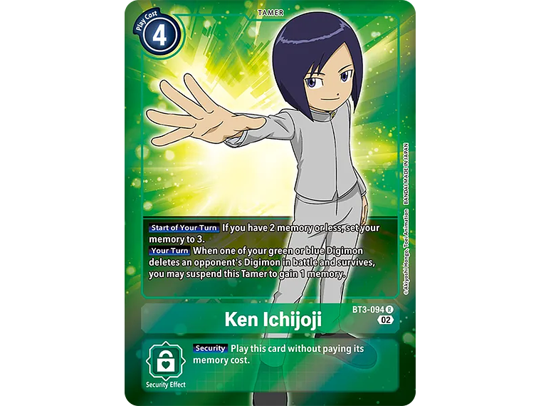 [BT3-094] [Ken Ichijoji] [Tamer] [Rare] [Full Art] [Textured] 1