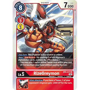 [BT4-017] [RizeGreymon] [Digimon] [Super Rare] [Normal Art] [Textured]