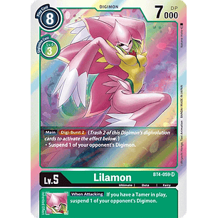 [BT4-059] [Lilamon] [Digimon] [Super Rare] [Normal Art] [Foil]
