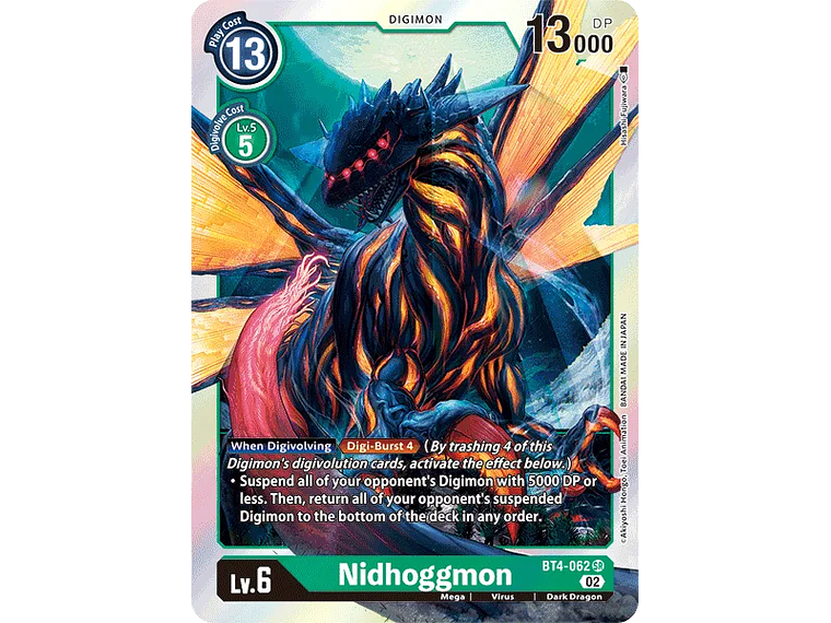 [BT4-062] [Nidhoggmon] [Digimon] [Super Rare] [Normal Art] [Textured] 1