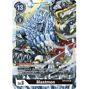 [BT4-075] [Blastmon] [Digimon] [Super Rare] [Normal Art] [Foil]