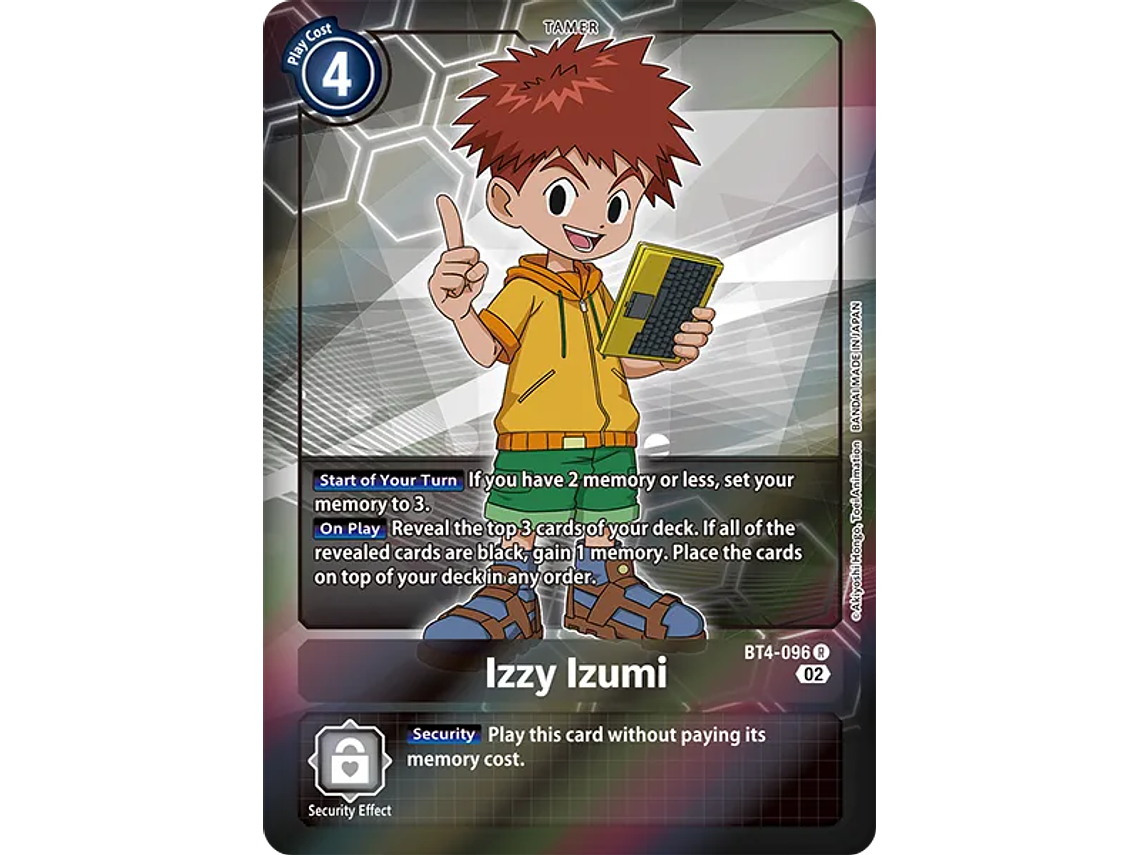 [BT4-096] [Izzy Izumi] [Tamer] [Rare] [Full Art] [Textured] 1