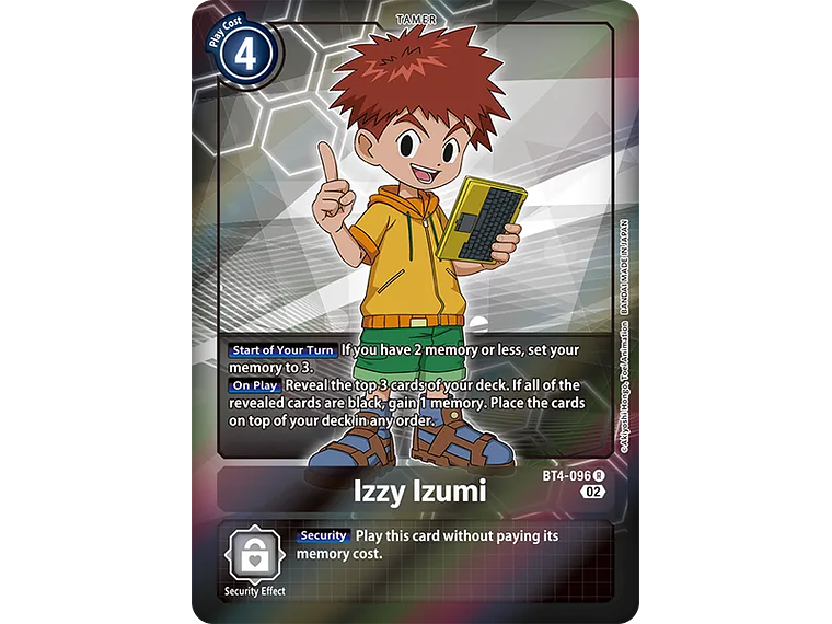[BT4-096] [Izzy Izumi] [Tamer] [Rare] [Full Art] [Textured] 1