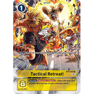 [BT4-105] [Tactical Retreat!] [Option] [Uncommon] [Alternative Art] [Textured]