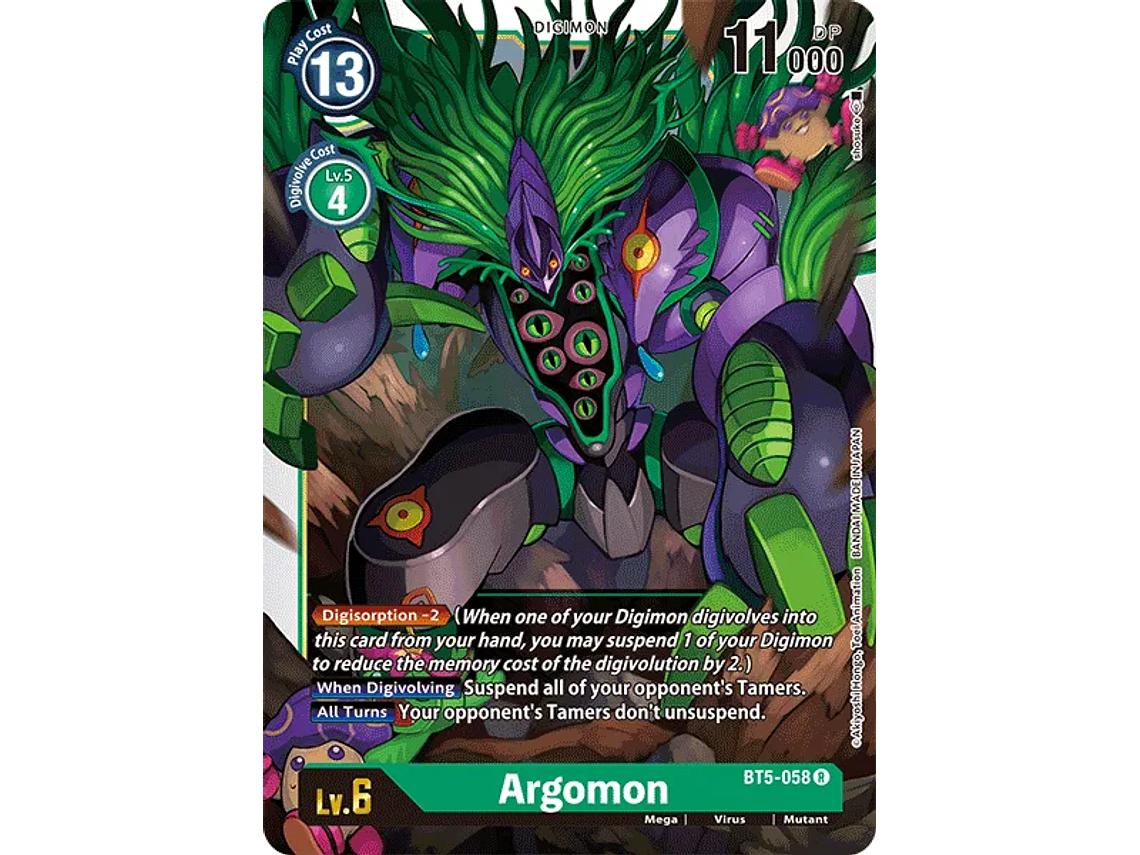 [BT5-058] [Argomon] [Digimon] [Rare] [Full Art] [Foil] 1