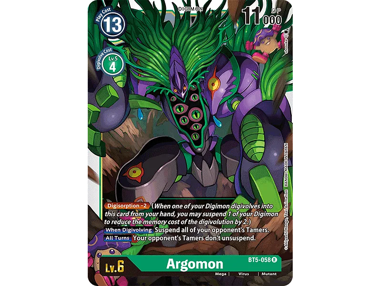 [BT5-058] [Argomon] [Digimon] [Rare] [Full Art] [Foil] 1