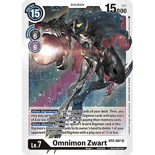 [BT5-087] [Omnimon Zwart] [Digimon] [Super Rare] [Normal Art] [Foil]