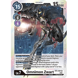 [BT5-087] [Omnimon Zwart] [Digimon] [Super Rare] [Alternative Art] [Textured]