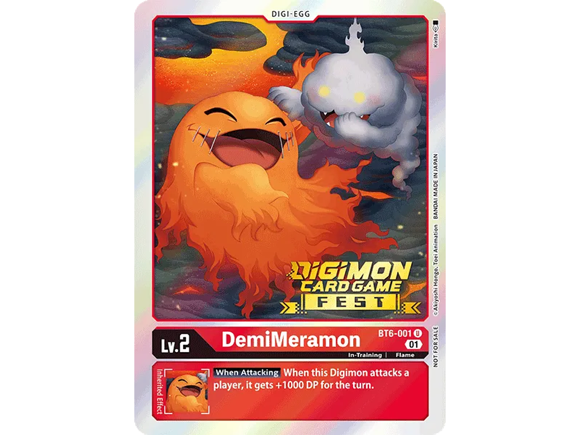 [BT6-001] [DemiMeramon] [Digimon] [Uncommon] [Normal Art] [Stamp] 1