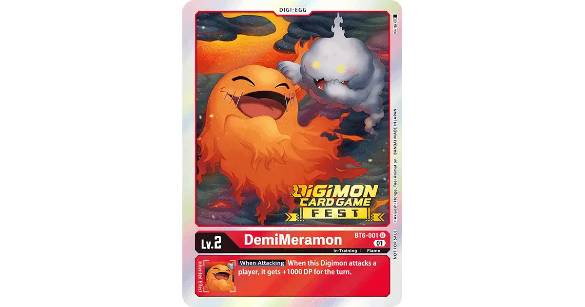 [BT6-001] [DemiMeramon] [Digimon] [Uncommon] [Normal Art] [S