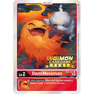 [BT6-001] [DemiMeramon] [Digimon] [Uncommon] [Normal Art] [Stamp]