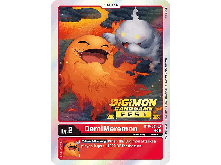 [BT6-001] [DemiMeramon] [Digimon] [Uncommon] [Normal Art] [Stamp] 1