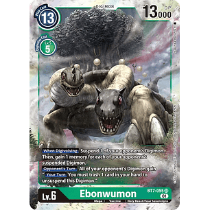 [BT7-055] [Ebonwumon] [Digimon] [Super Rare] [Normal Art] [Foil]